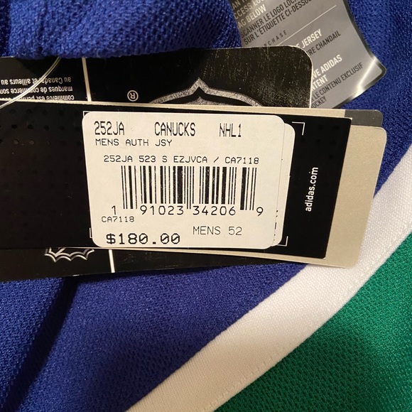 Vancouver Canucks Authentic NHL Jersey Sz 52 - Picture 3 of 6